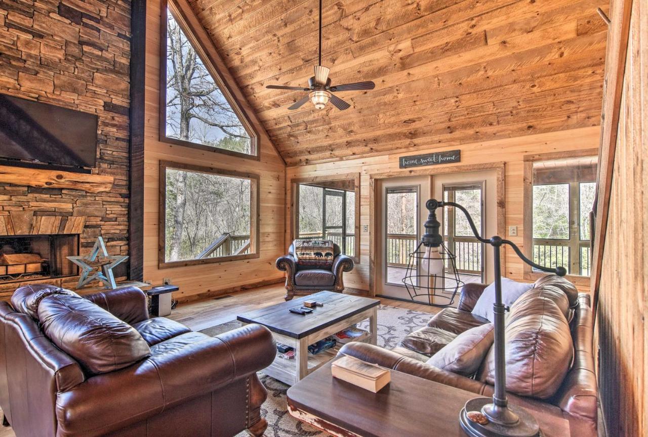 Modern Murphy Cabin With Nottely River Views! Extérieur photo