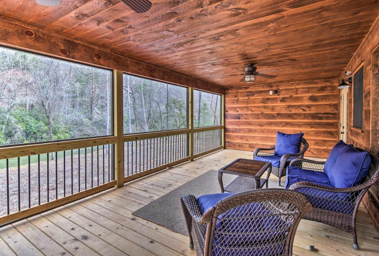 Modern Murphy Cabin With Nottely River Views! Extérieur photo