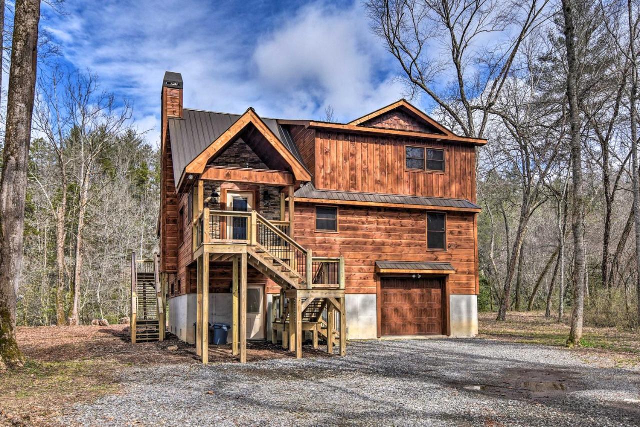 Modern Murphy Cabin With Nottely River Views! Extérieur photo